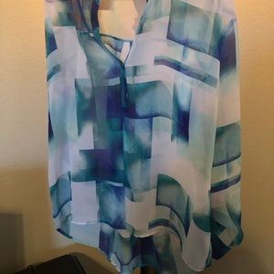 Hi/Low sheer a.n.a. blouse